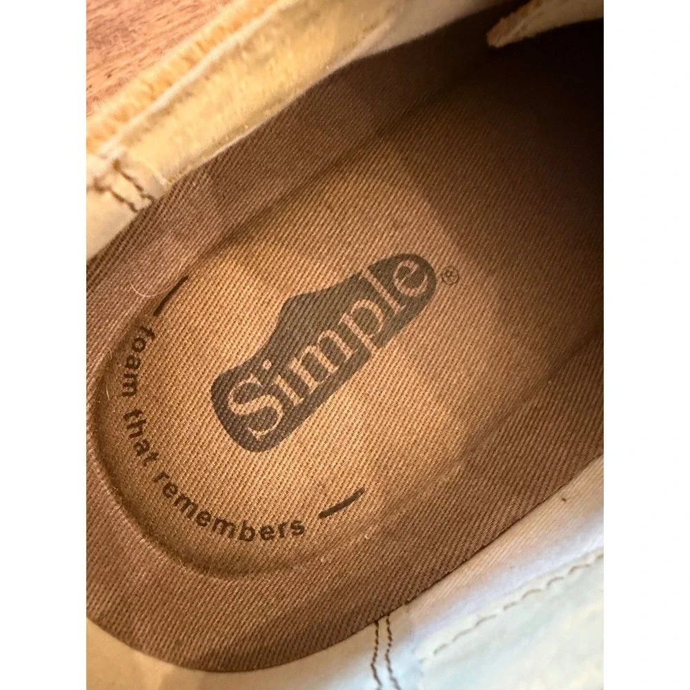 Simple Shoes Iconiclat Mens 8M Tan Suede Leather Oxford Derby Casual Shoes